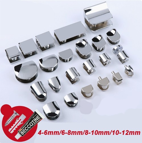 4pcs polished chrome - polished, glass