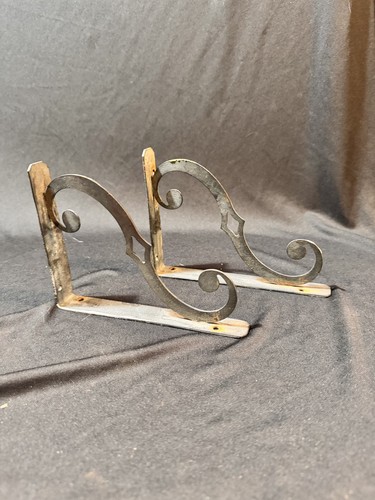 Vintage black metal shelf - vintage,