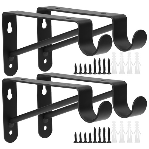 Small shelf and rod brackets - rod,
