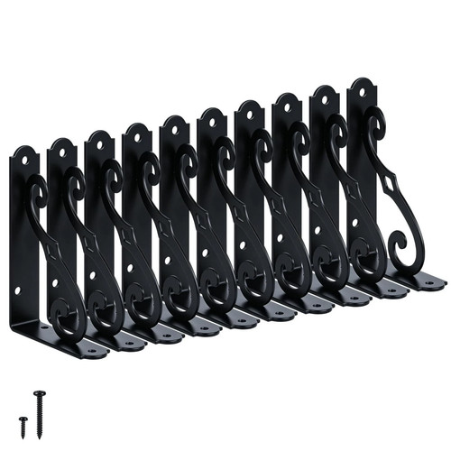 Pcs black decorative shelf - 10,