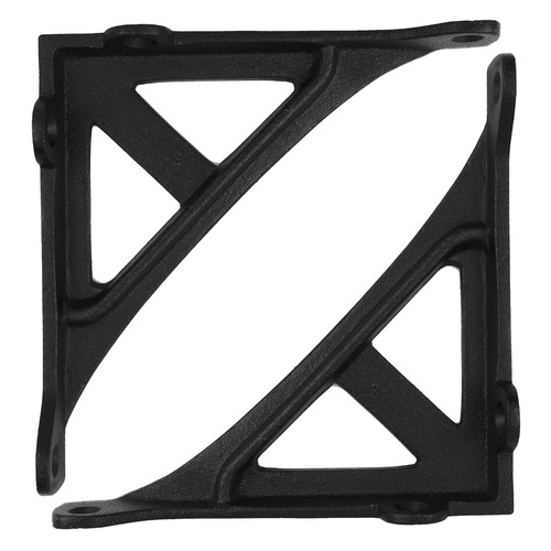 Small black shelf brackets - 2,