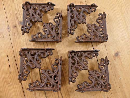 Small shelf brackets - shelf, fleur