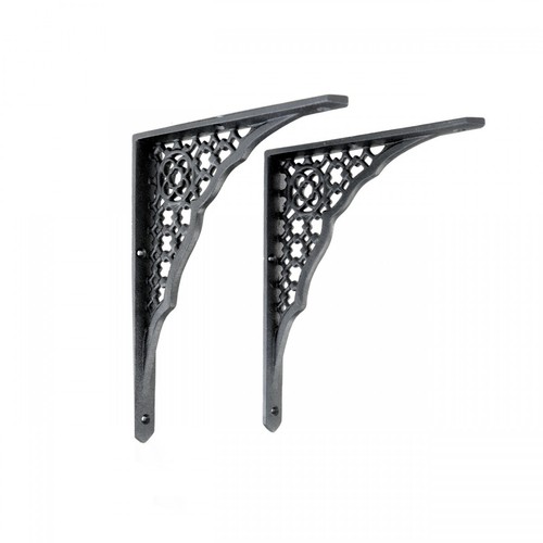 Black victorian shelf brackets - victorian,